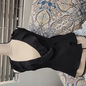 Forever twenty one black wrap around sexy top